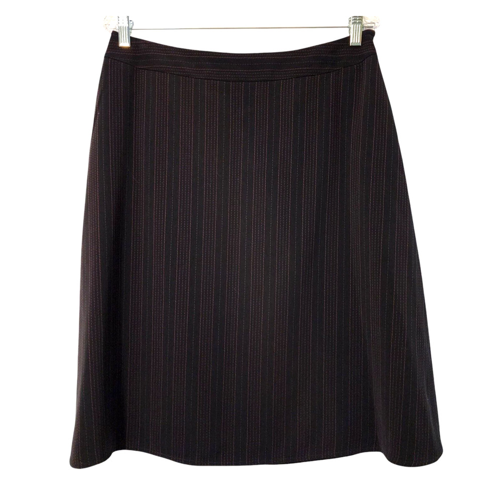 Allen by ABS Women's A-Line Skirt Size 12 Pinstriped